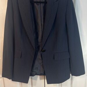 Tahari Blue Blazer Classic Suit Jacket
